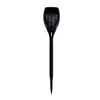 A black solar-powered garden torch with an LED flame effect. Produktbild-Vorschau