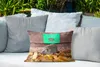 MuchoWow® Outdoor Kissen - Igel läuft durch den Zaun - Produktbild-Vorschau 4