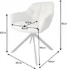 riess-ambiente Drehbarer Stuhl PAPILLON champagner beige Produktbild-Vorschau 14
