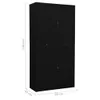 vidaXL Armadio per ufficio nero 90x40x180 cm in acciaio Anteprima dell’immagine prodotto 7