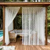 2er Set Vorhänge Voile Blumenmuster Outdoor Vorhang Produktbild-Vorschau 7