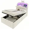 Babybed 90x200 cm met hydraulische opbergruimte, fluwele Productafbeelding-voorbeeld 10