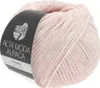 A ball of pink yarn with a black label. Produktbild-Vorschau