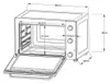 Elektrischer Mini-Backofen – Umluft – CONTINENTAL EDISON – Produktbild-Vorschau 5