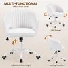 Yaheetech Krzesło do makijażu Krzesło biurowe z boucle, Podgląd zdjęcia produktu 5