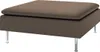 Dekoria Bezug für Söderhamn Fußhocker, braun, 93 x 93 x 40 Produktbild-Vorschau 1