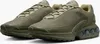 A pair of olive green Nike Air Max Dn sneakers are shown from a three-quarter angle against a white background. Produktbild-Vorschau