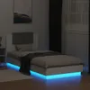 Rám postele s čelem a LED osvětlením bílý 100 x 200 cm Náhled obrázku produktu 5