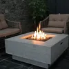Gas Feuerstelle Raung in grauer Betonoptik aus Faserbeton Produktbild-Vorschau 9