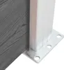 vidaXL Zaunelement WPC 180x146 cm Grau Náhľad obrázku produktu 4