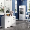 HOMCOM Sideboard Beistellschrank mit 4 Schubladen, Produktbild-Vorschau 2