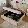 Čalouněná postel Flieks 140x200 cm s funkcí nabíjení (USB, Náhled obrázku produktu 3