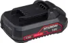 A black and red Hyundai 18V 2.0Ah lithium-ion battery pack is shown against a white background. Produktbild-Vorschau
