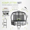 Juskys Trampolin SkyBounce L Ø 366 cm mit Sicherheitsnetz & Produktbild-Vorschau 5