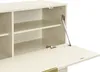 Sekretär mit 2 Türen & 3 Schubladen - MDF & Metall - Beige Produktbild-Vorschau 4