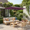 sweeek - Rechteckiger Sonnenschirm 2x3m - Violett Produktbild-Vorschau 6