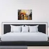 Leinwandbild Kunst 50 x 70 cm - Wandbild Braun Grau - Produktbild-Vorschau 3
