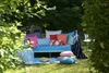 H.O.C.K. Giulio Outdoor Kissen 50x50cm petrol Produktbild-Vorschau 5