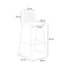 Grand Soleil Tabouret de bar de cuisine 74 cm design Spider Voir les images du produit 5