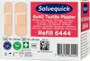 The image shows the packaging of Salvequick textile plasters. Anteprima dell’immagine prodotto