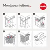 Hailo Tandem 3650101 Einbau-Mülltrenner mit 2 Eimer a15 Produktbild-Vorschau 13