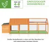 PawHut Hühnerstall Freilaufgehege 2,4 x 1,125 x 0,76 m Produktbild-Vorschau 4