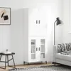 vidaXL Highboard Weiß 69,5x34x180 cm Holzwerkstoff - Produktbild-Vorschau 2