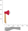 COLTELLO PER PIZZA 21 cm a forma di ascia Tagliapizza Rullo Anteprima dell’immagine prodotto 7