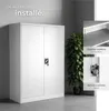 Armoire métallique à dossiers 4 niveaux 140x90x40cm - gris Voir les images du produit 4