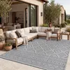 Outdoor Teppich Flachgewebe modern Boho Ethno wetterfest Produktbild-Vorschau 3