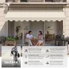 tectake® Klemmmarkise mit Handkurbel einfache Montage Produktbild-Vorschau 3