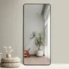 Miroir mural 180x80cm grand autoportant noir arsenic-B Voir les images du produit 5