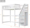 Sweiko Hochbett 90x200 mit Treppe, weißes Kinderbett aus Produktbild-Vorschau 10
