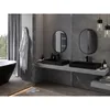 Mexen Loft lustro łazienkowe owalne 70 x 50 cm, rama czarna Podgląd zdjęcia produktu 3