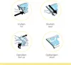 Four illustrated steps showing how to use a vacuum storage bag. Produktbild-Vorschau