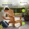 Juskys® 2er Set Liegestuhl Korfu Natur Akazienholz klappbar Produktbild-Vorschau 6