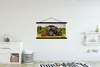 MuchoWow® Textilposter Traktor - Rot - Natur - Grün - Produktbild-Vorschau 2