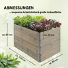 Hochbeet aus Holz 120x80x80 cm Palettenrahmen 4-teilig Produktbild-Vorschau 3