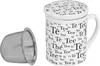 Teebecher Tee mit Deckel und Sieb Porzellan sortiert 300 ml Anteprima dell’immagine prodotto 2