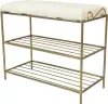 Dabstal Schuhregal Esy 60cm mit Hocker gold Produktbild-Vorschau 5