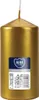 GOLDENE Zylinderkerze Kommunion Hochzeit BISPOL 6x12cm Produktbild-Vorschau 2