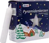 Pyramidová svíčka 18 bílá 18x105mm Náhled obrázku produktu 2