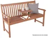 Gartenbank PADANG mit hochklappbarem Tisch aus 100% Eukalyptus Produktbild-Vorschau