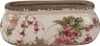 A ceramic pot with a floral design. Podgląd zdjęcia produktu