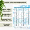 Schuljahreskalender A1 2026/2027 Sky Blue – 14 Monate, Produktbild-Vorschau 2