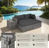 tectake® Aluminium Rattan Lounge San Domino wetterfest und Produktbild-Vorschau 2