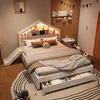 Flieks kinderbed 140x200 cm met glijbaan en leuning, bed Productafbeelding-voorbeeld 3