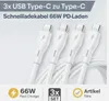 3x USB C auf USB C Schnellladekabel Iphone 17,16, Samsung, Produktbild-Vorschau 2