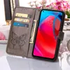Moto G Stylus 5G 2021 Hülle, Schmetterling Prägung Flip Produktbild-Vorschau 5