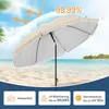 WOLTU Sonnenschirm Balkon, UV-Schutz Strandsonnenschirm UPF Produktbild-Vorschau 3